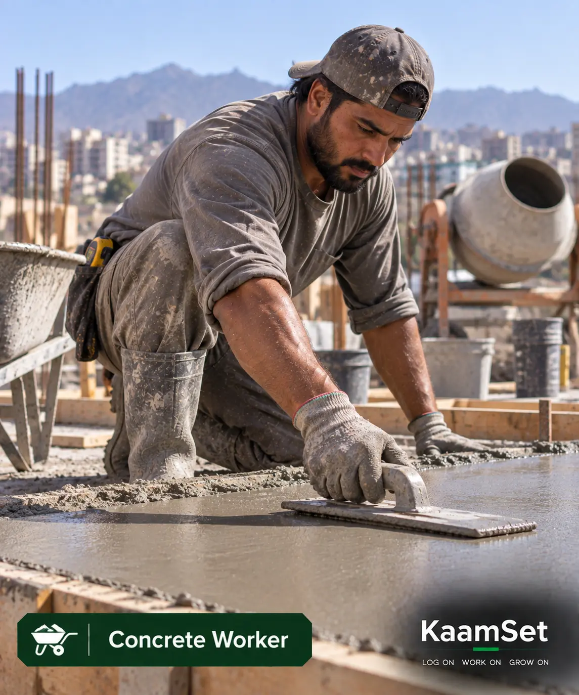 Concrete worker